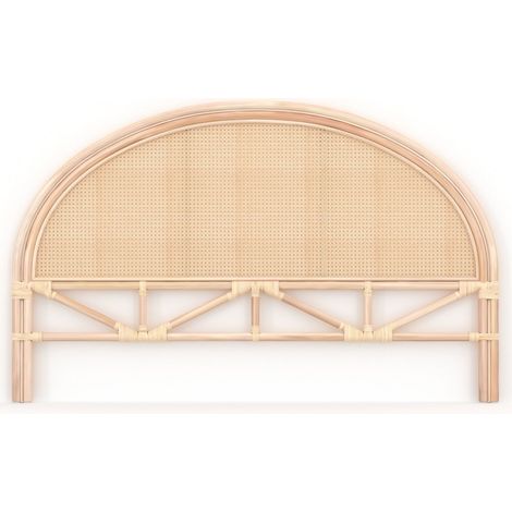 Rendez-Vous Déco – Tête de lit 160 cm en rotin et cannage – Hauteur 100 cm – À poser contre un mur – Design rétro tendance