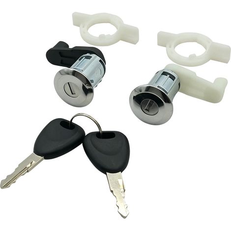 Cylindre de Serrure de Porte Avant Gauche et Droit 7701468981 pour M-g-ne I Scénic I Clio II Thalia 7701468982 (1/4)