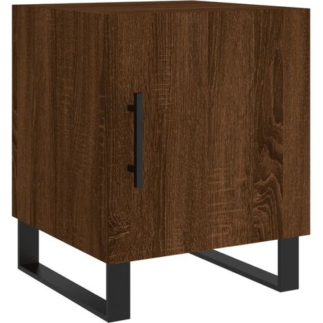Maison Exclusive - Comodino Rovere Marrone 40x40x50 cm in Legno Multistrato