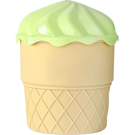 Seau à glaçons en silicone, moule créatif forme crème glacée, grande capacité, vert, pour cocktails et boissons fraîches (1/5)