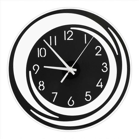 Horloge murale décorative en acrylique, style nordique, transparente (1/5)