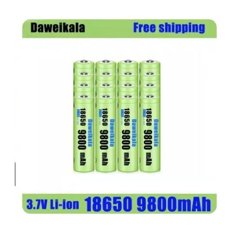 Neuer wiederaufladbarer 3,7V 9800mAh Lithium-Ionen-Hochleistungsakku für Taschenlampen und Stirnlampen. (1/5)