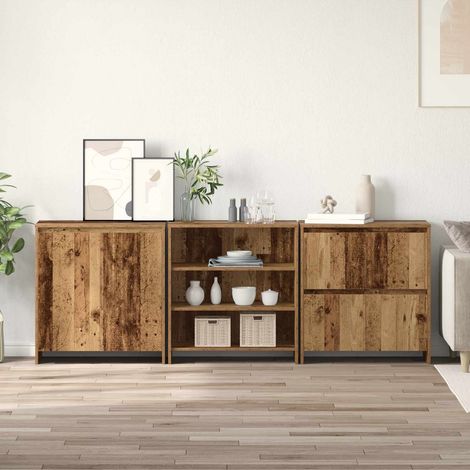 vidaXL Sideboard 3 pcs Altholz 70 x 41 x 75 cm Holzwerkstoff (1/5)