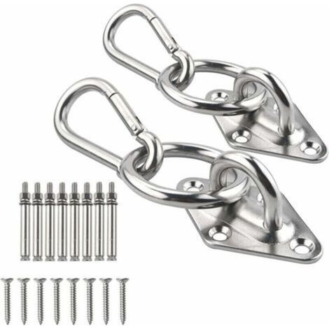 Kit de suspension pour hamac robuste, crochets de plafond à suspension M8, crochet pour balançoire pour hamac (1/5)