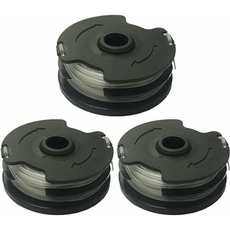 3 bobines de fil pour débroussailleuse, diamètre 1,4 mm, longueur 2 x 5 m, compatible PRTA 20-Li C3 et modèles Parkside similaires (1/5)