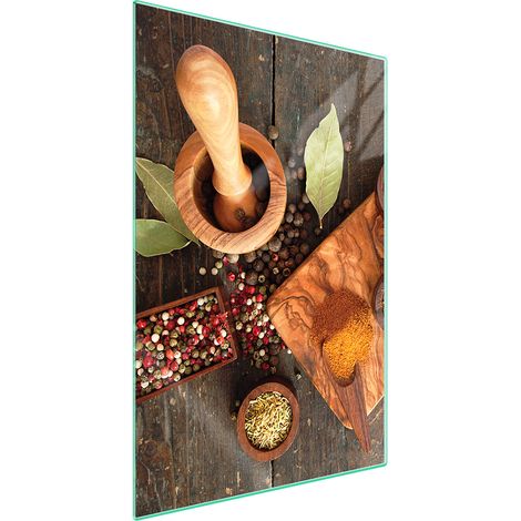 PLANCHE À DÉCOUPER EN VERRE 35x52 Épices (1/5)