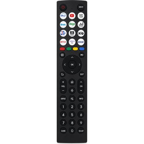 Télécommande TV compatible avec Hisense ERF2R36H, sans configuration, sans commande vocale (1/5)