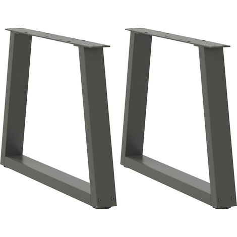 Couchtischbeine V-Form 2 Stück Anthrazit 70x(42-43,3) cm Stahl