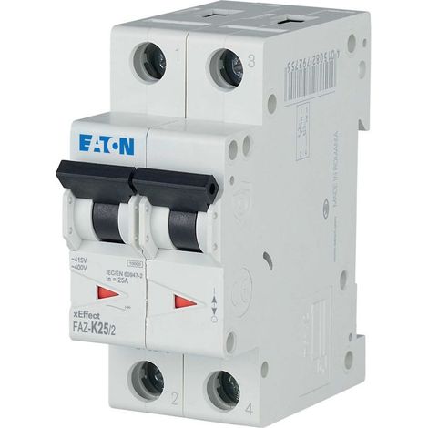 Eaton Leitungsschutzschalter (MCB), 25 A, 2p, Charakteristik: K,  278800