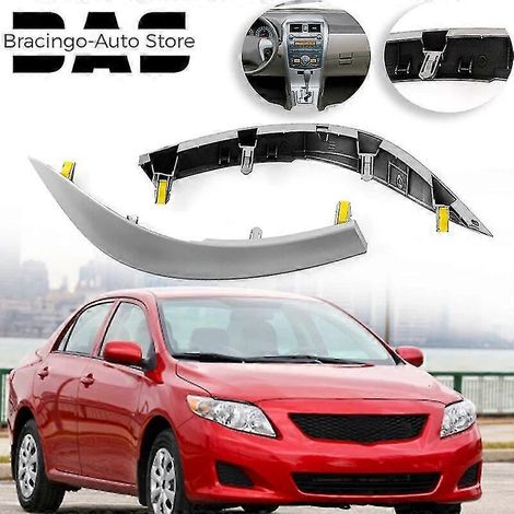 Bracingo Zierleiste oben seitlich Mittelkonsole Mittel-Lüftungsgitterrahmen Zierleiste für Toyota Corolla 2009-2013