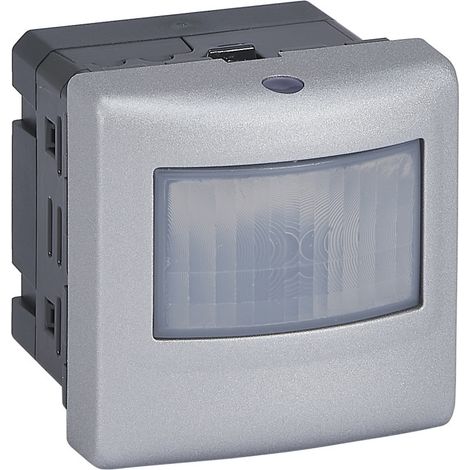 Interrupteur automatique universel 2 fils 100W LED Mosaic alu (079258A) (1/2)