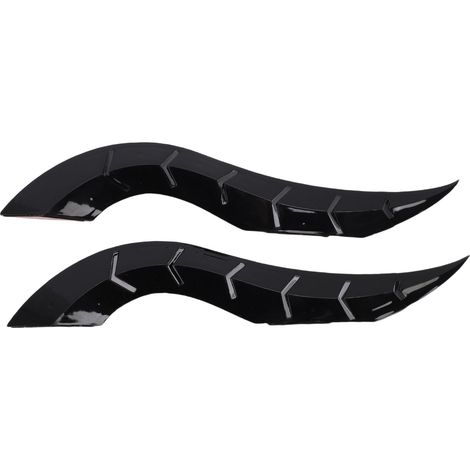 Tromba da tetto per auto, 2 pezzi, modifica unica, accattivante, decorazione esterna, ornamento per SUV, berlina, hatchback, nero. (1/5)