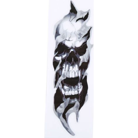 Lot de 2 autocollants FORK SKULLS pour Sportster Softail Dyna Electra Street Glide- (1/4)