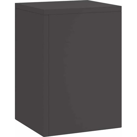 Maison Exclusive - Supporto per piante 3 pcs Nero Acciaio