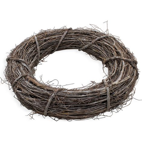 XL Deko Rattankranz natur - 45 cm - Holz Türkranz groß zum Dekorieren