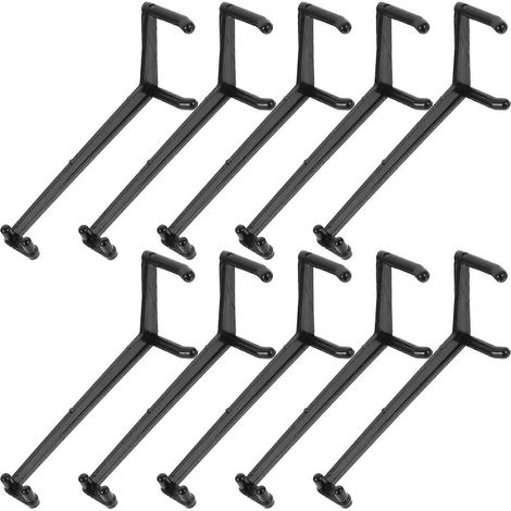Séparateurs de branches d'arbres en PE noir durable (10 pièces) pour prévenir les enchevêtrements et la pourriture. Idéal pour les amoureux des plantes. (1/5)