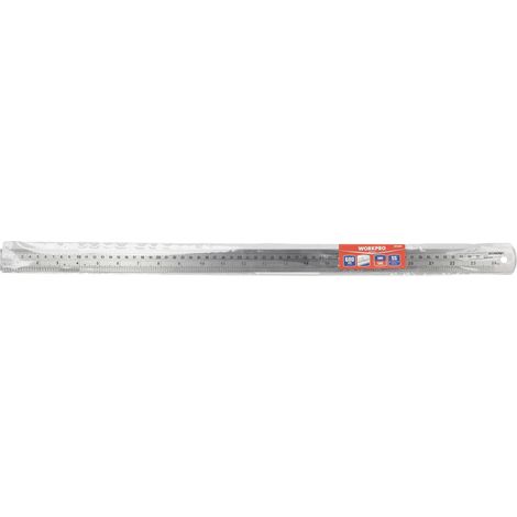 Règle Inox 600mm Workpro Double échelle (métrique/sae) Et Acier Inoxydable Durable. - Workpro (1/5)