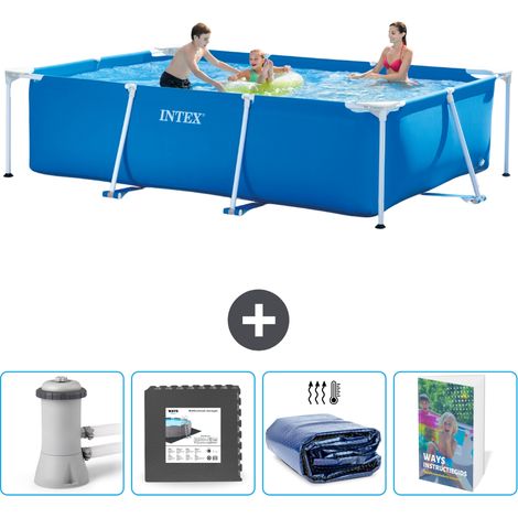 Intex Piscina con struttura Rettangolare - 300x200x75 cm - 7-pezzi  SCB121 (1/4)