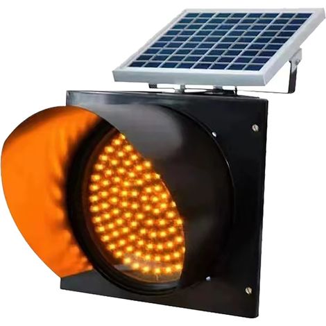 Balise solaire LED clignotante 300, robuste et durable, pour autoroute et route nationale, installation facile. (1/5)