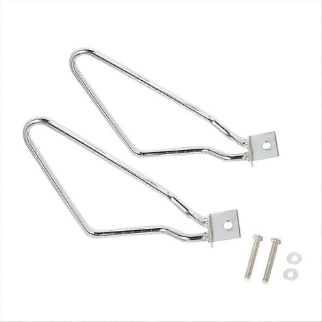 Supports de sacoches de moto pour XL883/1200 HD1450/1584, couleur argent (1/5)