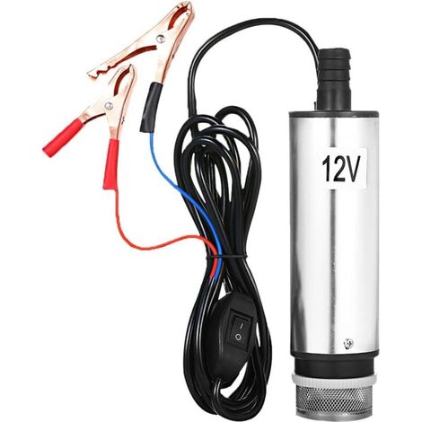 12V 51mm Pompe submersible en acier inoxydable Huile d'eau Pompe de transfert de carburant diesel pour huile de voiture Liquide Pompe à eau de carburant diesel Pompe de transfert (1/5)