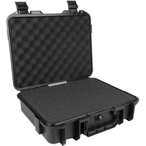 Boîte à outils rigide étanche, mallette de sécurité portable avec doublure en mousse prédécoupée. (1/5)