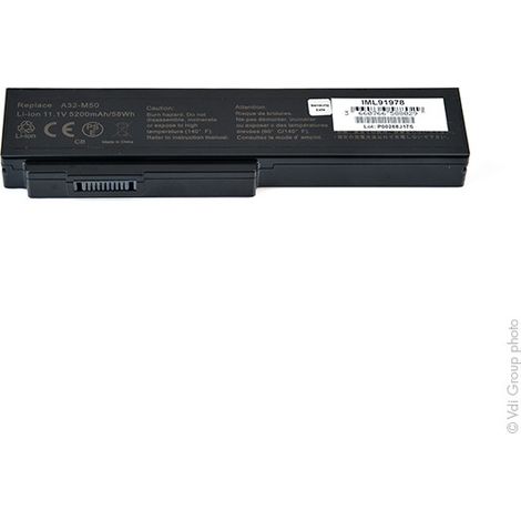 NX - Batterie ordinateur portable compatible Asus 11.1V 5200mAh - 70-NED1B1000Z (1/4)
