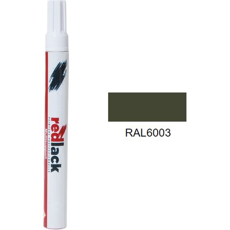 Feutre de retouche 8 ml – RAL 6003 – Vert olive – Mat – multisupport – Redlack