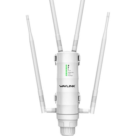 Coocheer – Répéteur WiFi extérieur AC1200 – Dual bande 2,4 GHz jusqu'à 300 Mbps et 5 GHz jusqu'à 867 Mbps – Connecteur RJ45 résistant aux intempéries (1/5)
