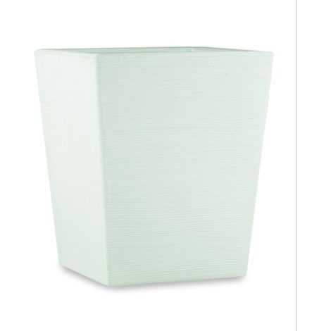 Vaso quadrato in resina Rosa 55 cm. Bianco