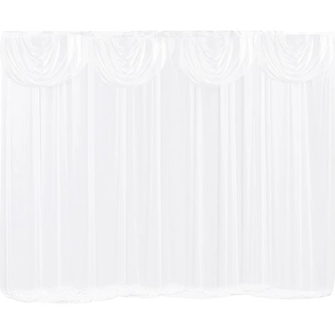 Fotohintergrundvorhang, elegantes Design, schützende Eigenschaften, WEISS (1/2)