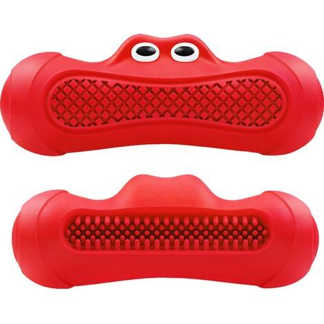 Jouet de rugby pour animaux de compagnie, jouet de dentition en caoutchouc naturel, prêt à l'emploi, résistant aux morsures, nettoyage des dents, jouet à mâcher pour chien (1/5)