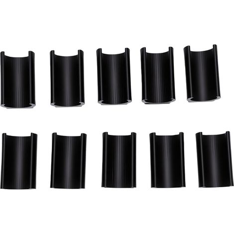 Lot de 10 embouts de pieds de chaise en forme de U avec patins en feutre pour un glissement en douceur, sans rayures ni bruit. Diamètre du tube : 22 mm. (1/5)