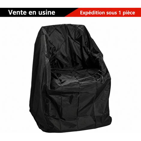 Housse de chaise de jardin Oxford 210D imperméable noir 70x70x125/75 cm 20 × 19 × 4 cm 320 g – Livraison gratuite (1/5)