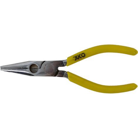 Juco SZ007 - Pinzas largas rectas pulidas, 160mm, ideal para trabajos de precisión, duraderas y resistentes.