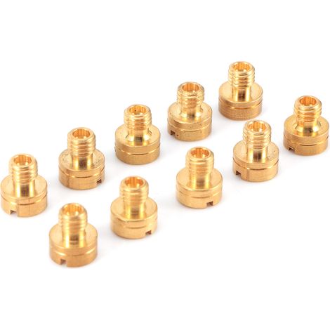 Kit de 10 gicleurs principaux pour carburateur Mikuni VM22/24/26/30 (moteurs 125cc, 150cc, 200cc et 250cc) - Pièces détachées pour motos tout-terrain et pit bikes (1/5)