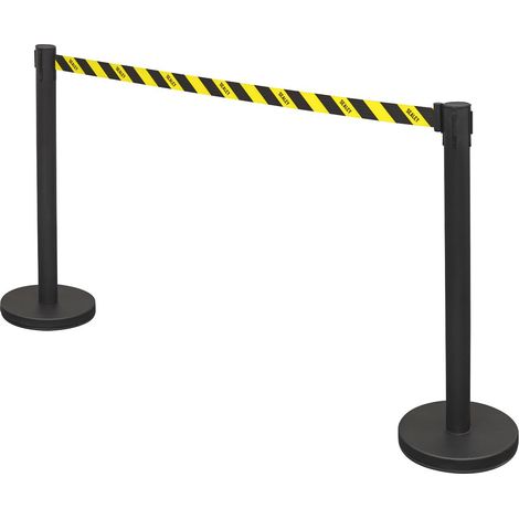 Sealey EV23 Retractable Safety Belt Barrier Post - Set of 2