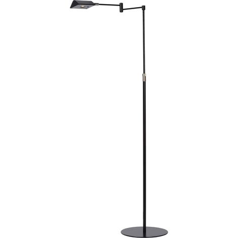 Lampadaire LED Lucide Nuvola 9W 3000K noir métal 126cm (1/5)