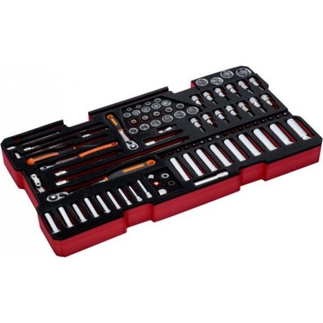 BAHCO - Jeu de douilles, module pour 4750RCHDW01 Caisse rigide à usage intensif - 92 pcs