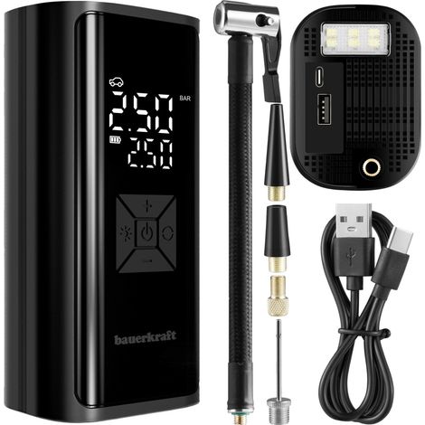 Elektrischer Luftkompressor, 150 PSI, 6000-mAh-Powerbank