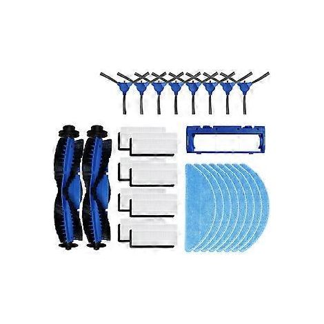 Accessoires pour balais serpillères 2290 Ultra Series/Home X/Absolute/Ultimate : couvercle de brosse latérale principale, filtre HEPA, chiffons et lingettes.