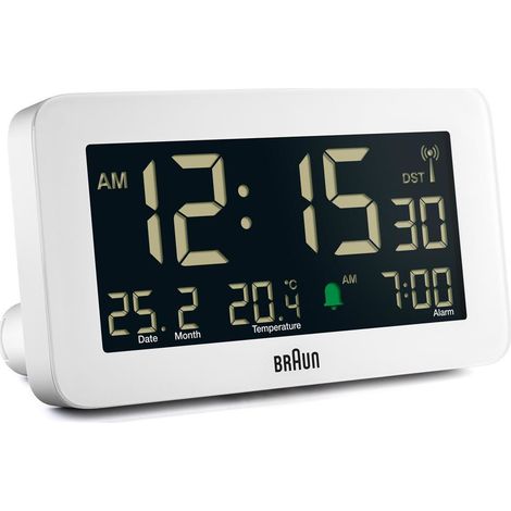 Braun BC10 Reloj despertador digital Blanco (1/5)