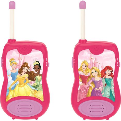 Lexibook, Principesse Disney, Talkie-walkie 200m, Gioco Giocattolo Comunicazione Bambini Ragazze, 2 canali di Comunicazione, Clip Cintura, a Pile, Rosa, TW12DP (1/5)