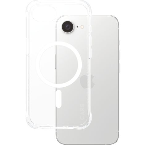 Care by PanzerGlass Fashion MagSafe Hülle für iPhone 16e Transparent