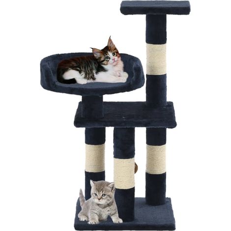 Maison Exclusive - Arbre à chat avec griffoirs en sisal 65 cm Bleu