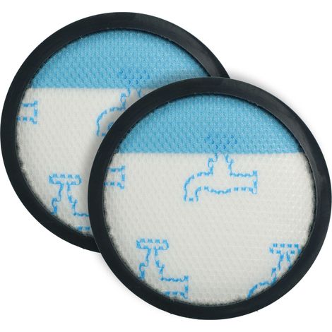 vhbw 2x microfiltro igienico compatibile con Rowenta Powerline Extreme RH8133WA, RH8147WA aspirapolvere - Filtro dell'aria nero / bianco / blu (1/4)