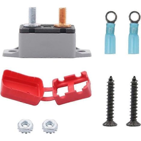 Disjoncteur réarmable manuel 40A pour camion et auto, fusible automatique réinitialisable 20A 30A 40A 50A, protection circuit électrique.