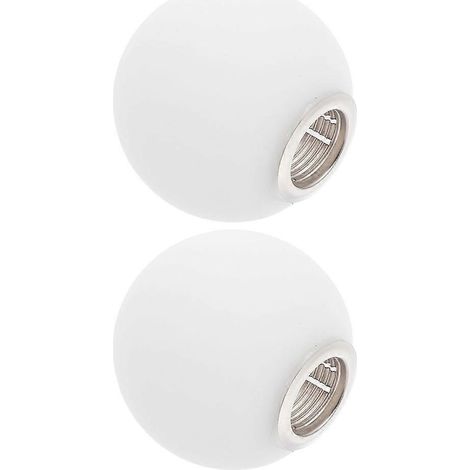 Lot de 2 globes en verre blanc de rechange G9 pour luminaires. Abat-jour en verre de remplacement. (1/5)