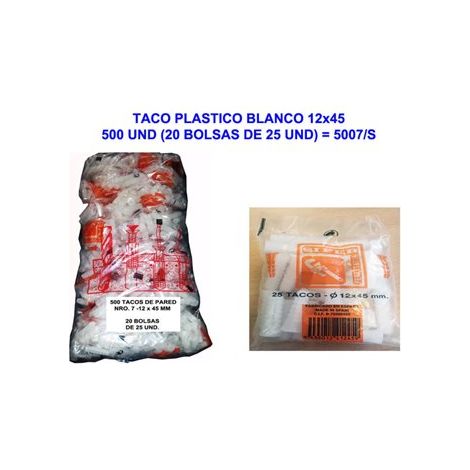 CHEVILLES BLANCHES 12X50