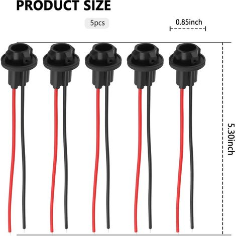 Adattatori per lampade auto 10 pezzi, supporto universale T10 per diverse dimensioni, adatto a luci posteriori e di segnalazione, accessori auto (Pflaumenblütensockel) (1/3)
